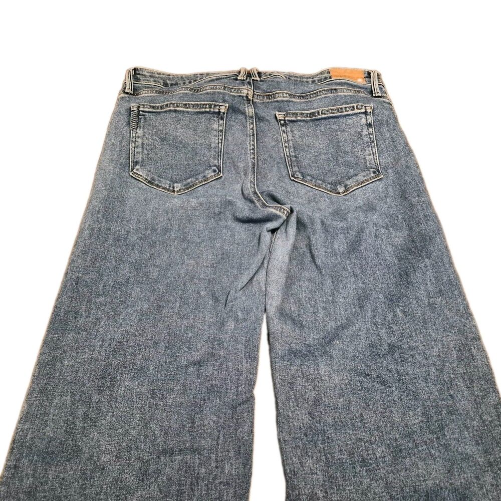 Paige Sabine Jeans Women Size 31 Wide Leg Flare Stretch Shea Distress (31x31.5) - Picture 4 of 7